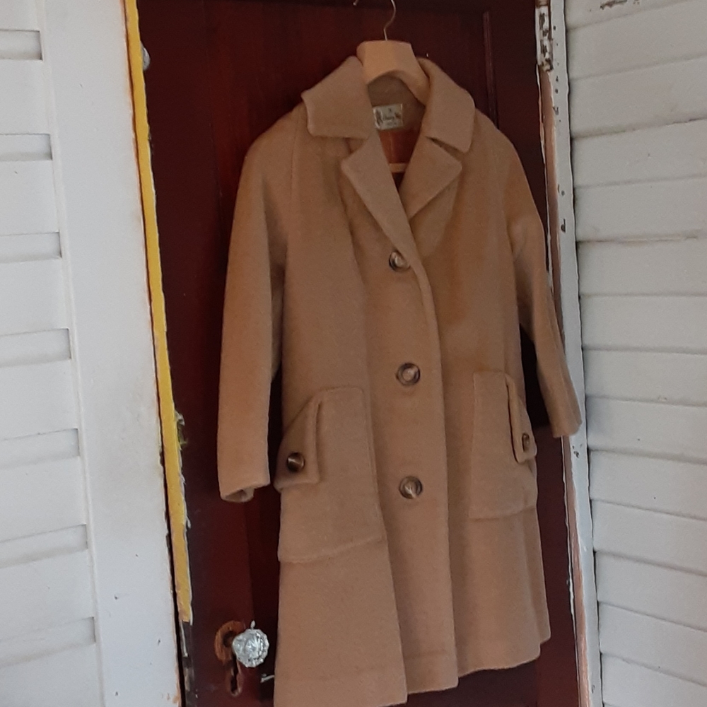 Vintage COUNTRY WAY Camel hair 3/4 coat